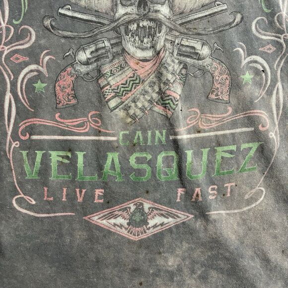Affliction MMA UFC Cain Velasquez Distressed Mexico 2XL UFC 188 Walkout T-Shirt - Picture 5 of 16